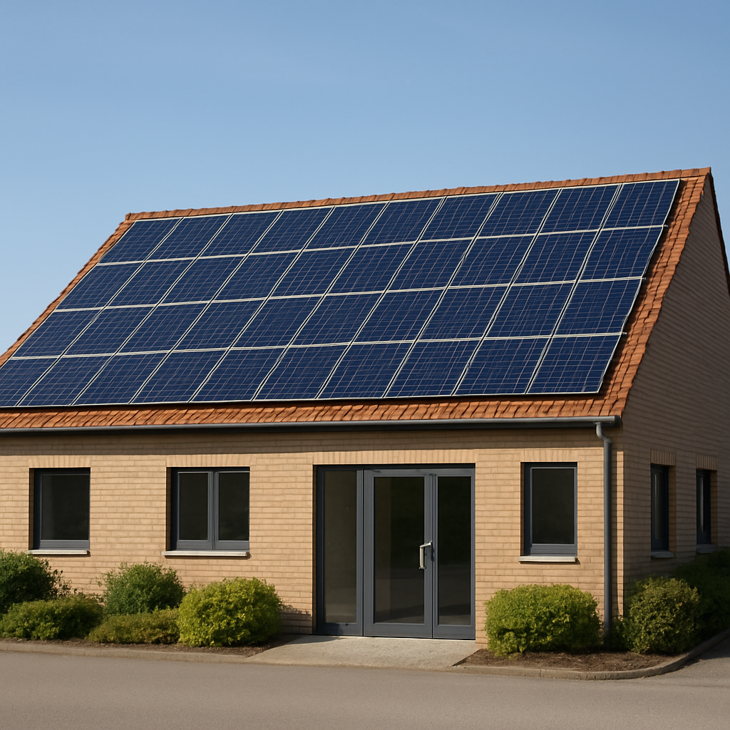 Je voudrais une belle petite entreprise avec des panneaux photovoltaques en surimposition de toiture-1 Je voudrais une belle petite entreprise avec des panneaux photovoltaques en surimposition de toiture-1